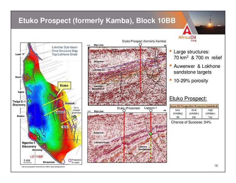 CORPORATE PRESENTATION – Africa Oil Corp. – slide 16