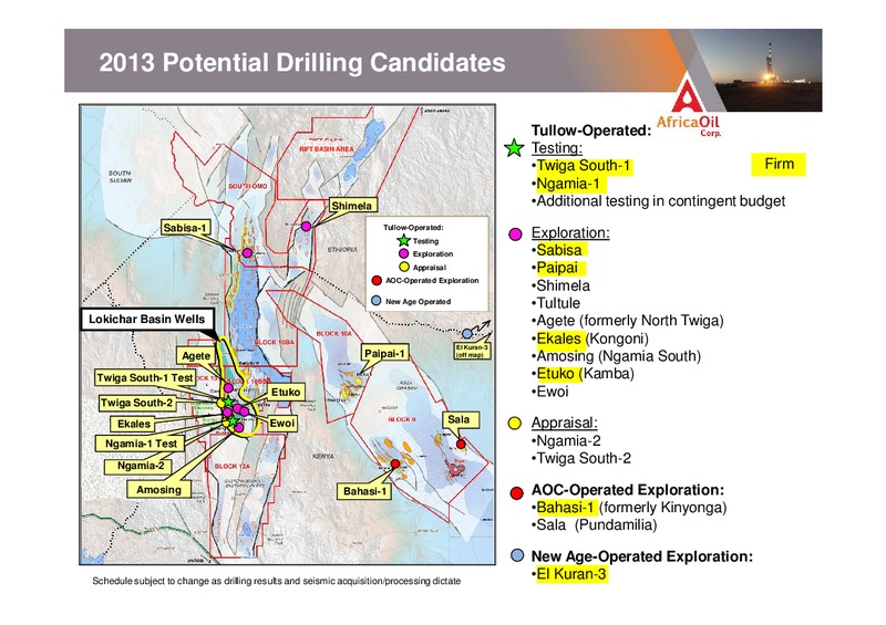 CORPORATE PRESENTATION – Africa Oil Corp. – slide 13
