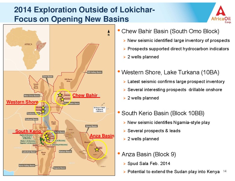 CORPORATE PRESENTATION – Africa Oil Corp. – slide 14