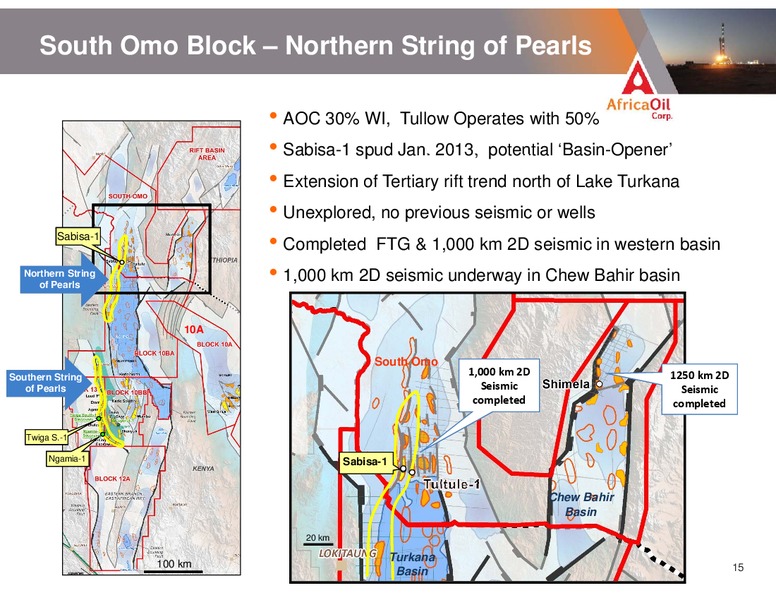 MAY 2013 CORPORATE PRESENTATION – Africa Oil Corp. – slide 15