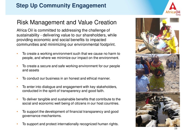 Corporate Presentation – Africa Oil Corp. – slide 28