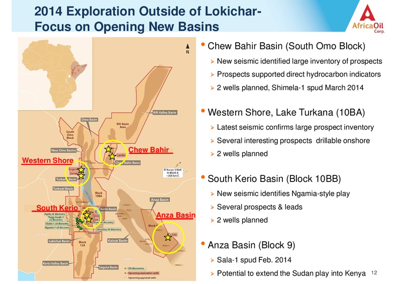 JUNE 2014 CORPORATE PRESENTATION – Africa Oil Corp. – slide 12