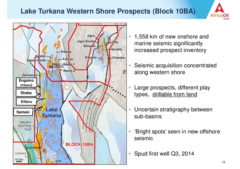 JUNE 2014 CORPORATE PRESENTATION – Africa Oil Corp. – slide 18