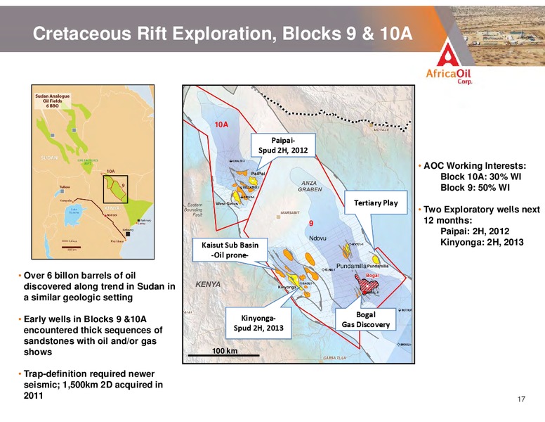 SEPTEMBER 2012 INVESTOR PRESENTATION – Africa Oil Corp. – slide 17