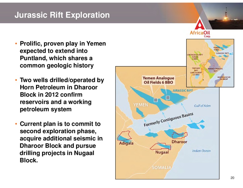 SEPTEMBER 2012 INVESTOR PRESENTATION – Africa Oil Corp. – slide 20