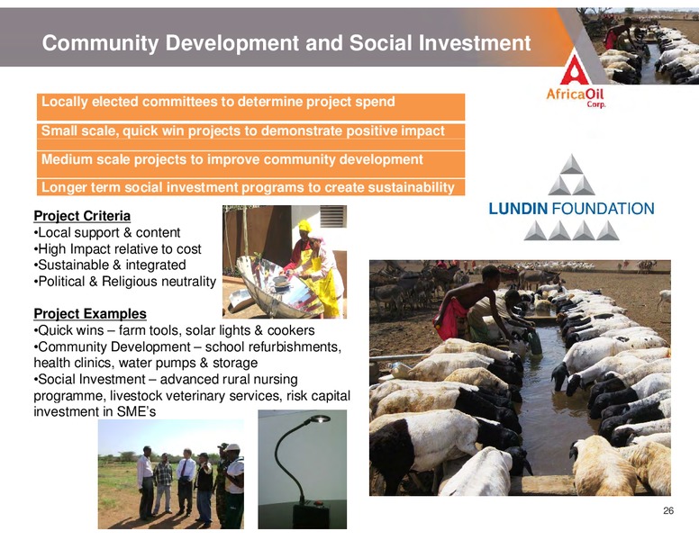 SEPTEMBER 2012 INVESTOR PRESENTATION – Africa Oil Corp. – slide 26