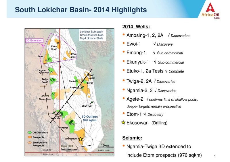 September 2014 Investor Presentation – Africa Oil Corp. – slide 4