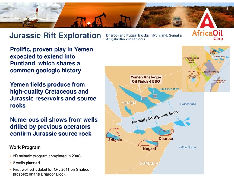 HUNTING ELEPHANTS IN EAST AFRICAS RIFT BASINS – Africa Oil Corp. – slide 21