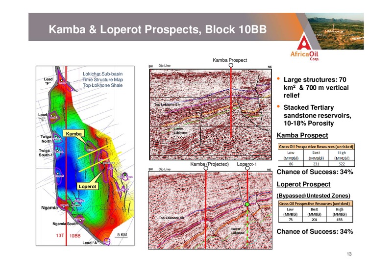 OPENING A NEW OIL FRONTIER IN EAST AFRICA – Africa Oil Corp. – slide 13