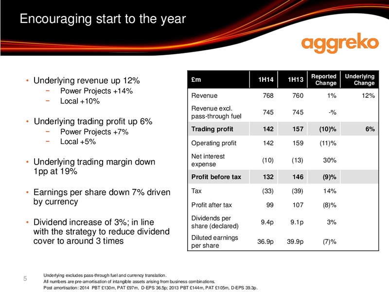 Interim results – Aggreko Plc – slide 5