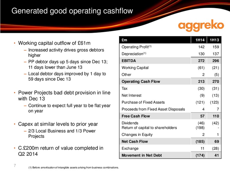 Interim results – Aggreko Plc – slide 7