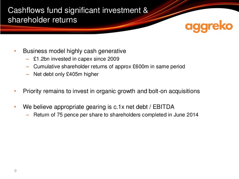 Interim results – Aggreko Plc – slide 9