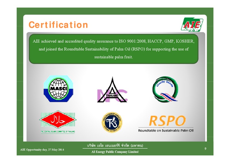 Q1 2014 RESULTS – AIE – slide 9