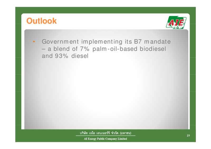 Q1 2014 RESULTS – AIE – slide 19