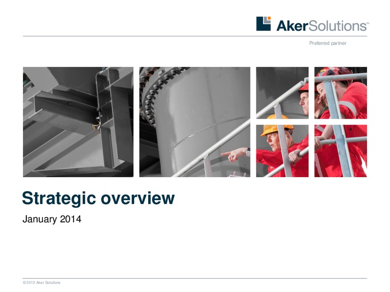 Strategic Overview – Aker Solutions – slide 1