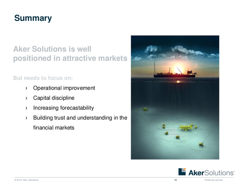 Strategic Overview – Aker Solutions – slide 19