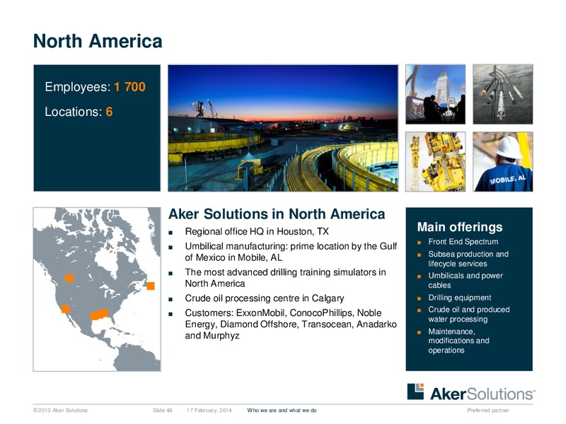 Strategic Overview – Aker Solutions – slide 46