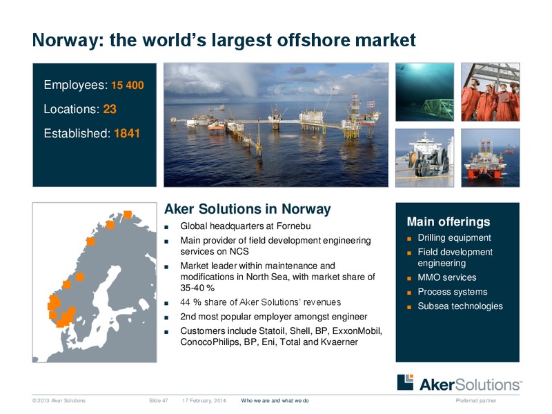 Strategic Overview – Aker Solutions – slide 47