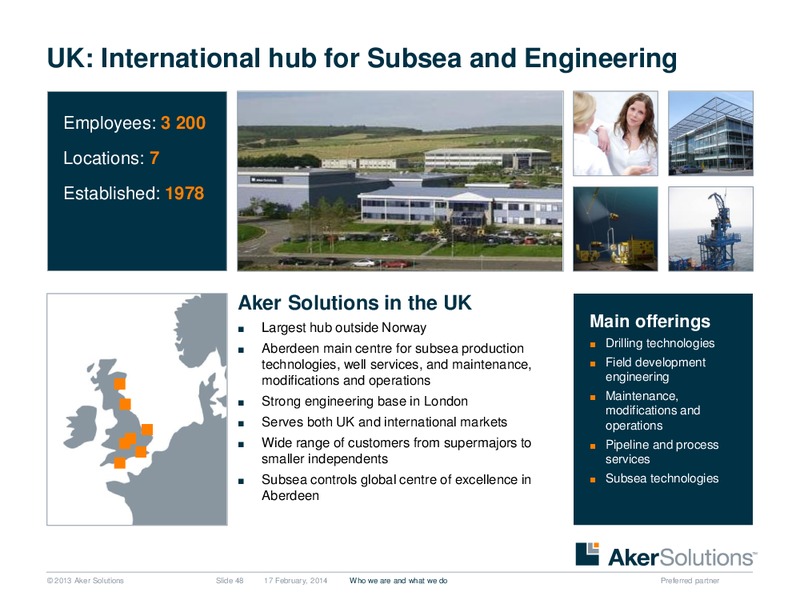 Strategic Overview – Aker Solutions – slide 48