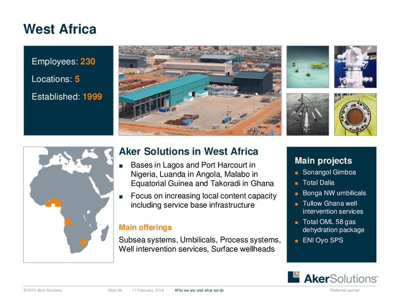 Strategic Overview – Aker Solutions – slide 49