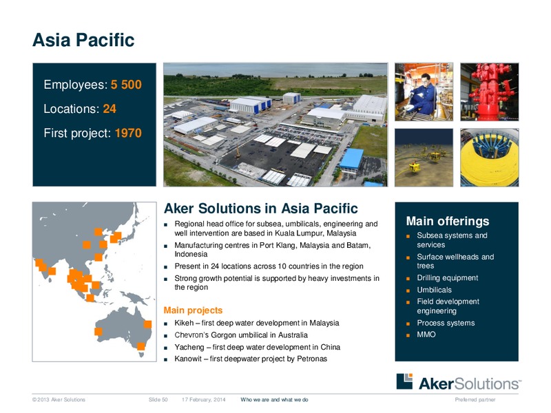 Strategic Overview – Aker Solutions – slide 50