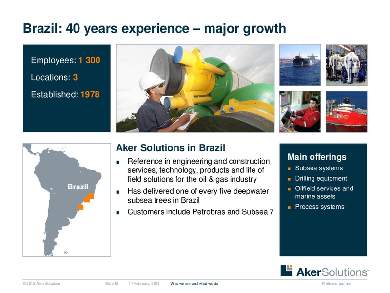 Strategic Overview – Aker Solutions – slide 51