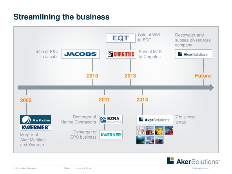 INVESTOR PRESENTATION – Aker Solutions – slide 2