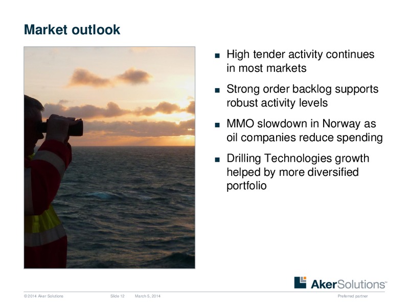 INVESTOR PRESENTATION – Aker Solutions – slide 12