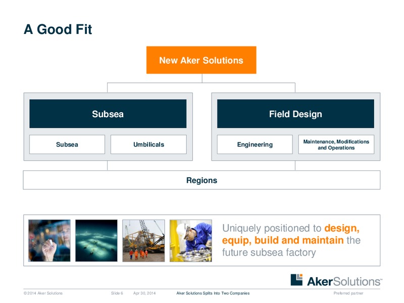 INVESTOR PRESENTATION – Aker Solutions – slide 6
