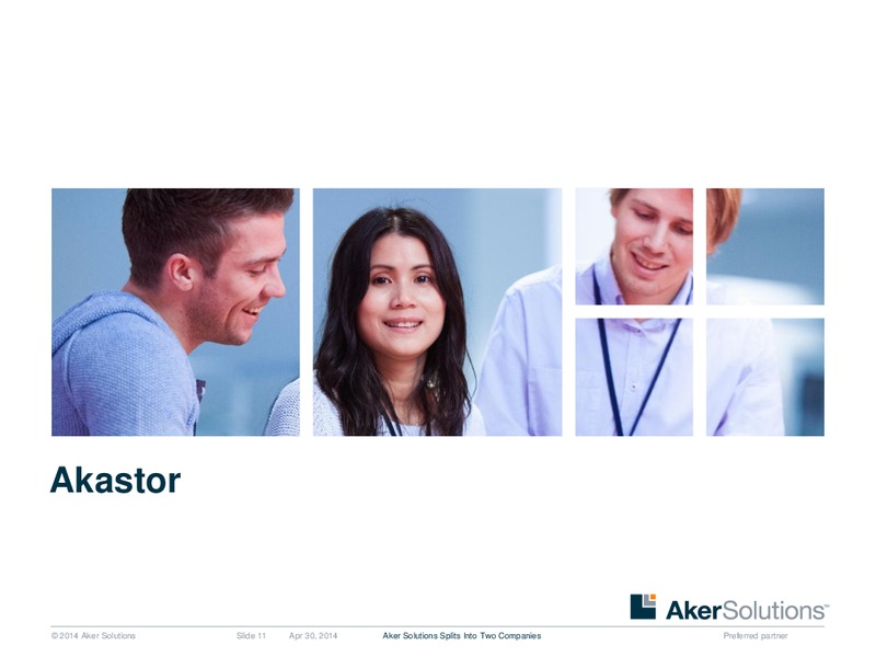 INVESTOR PRESENTATION – Aker Solutions – slide 11