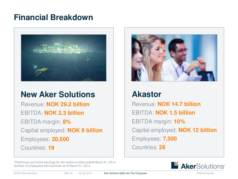 INVESTOR PRESENTATION – Aker Solutions – slide 16
