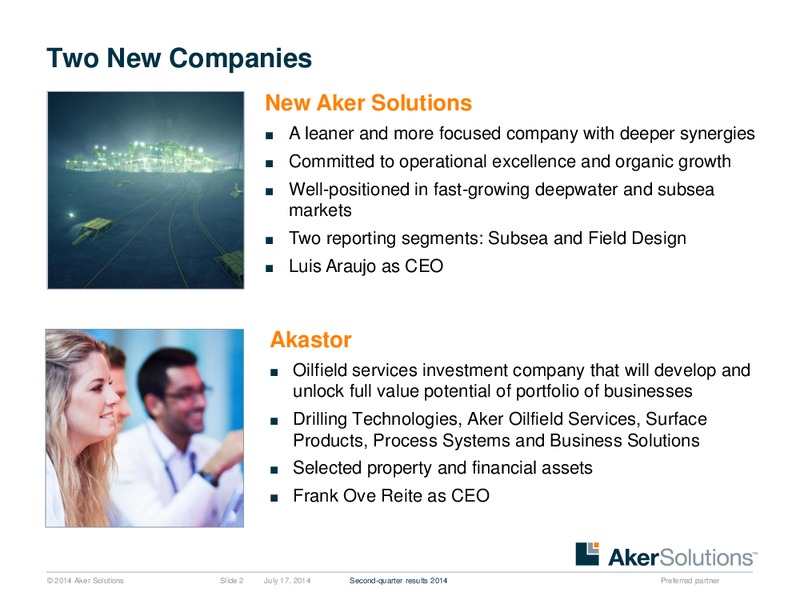 Pareto Conference – Aker Solutions – slide 2