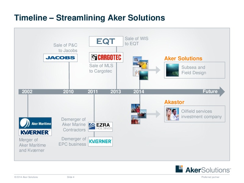 Pareto Conference – Aker Solutions – slide 4