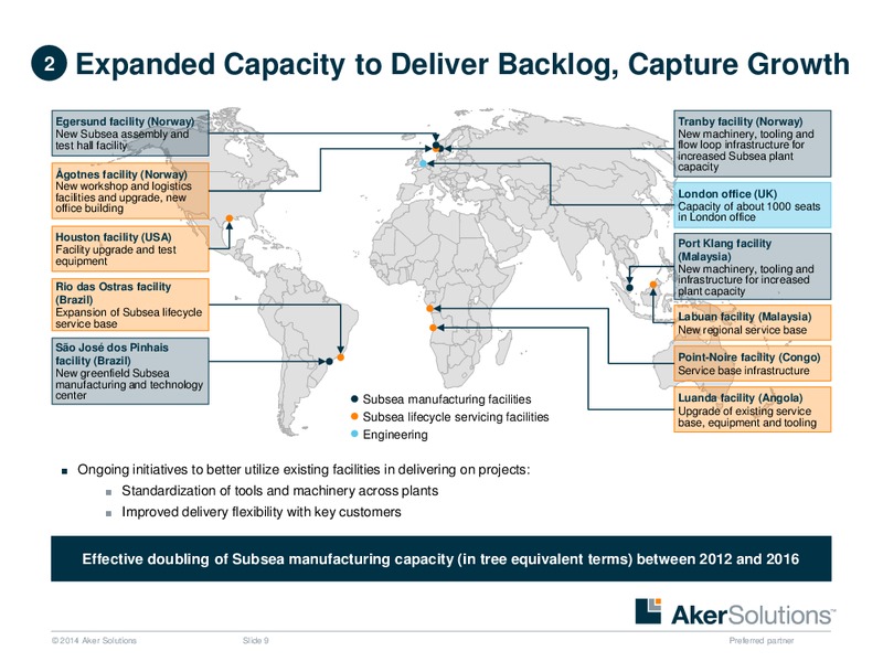 Pareto Conference – Aker Solutions – slide 9