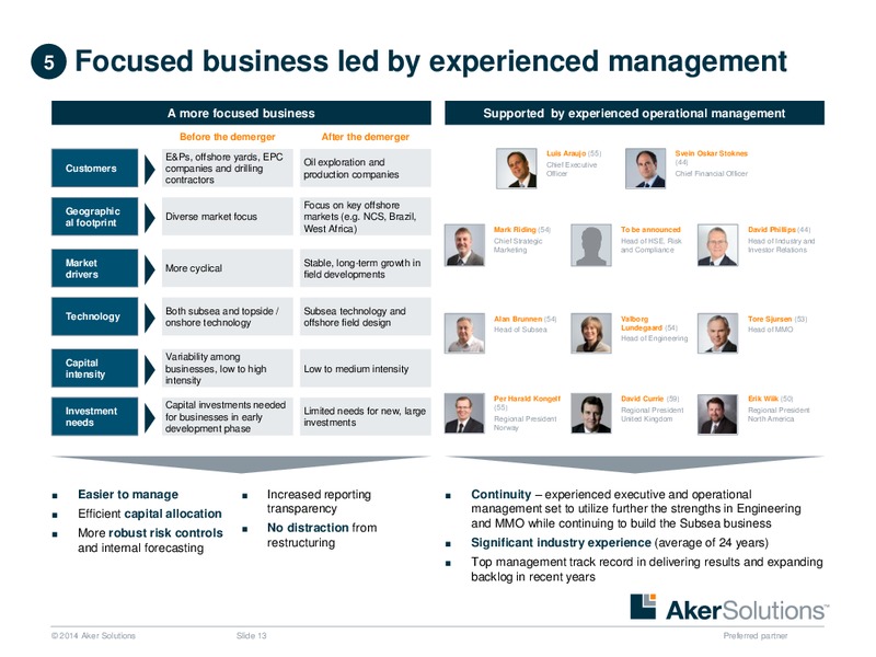 Pareto Conference – Aker Solutions – slide 12