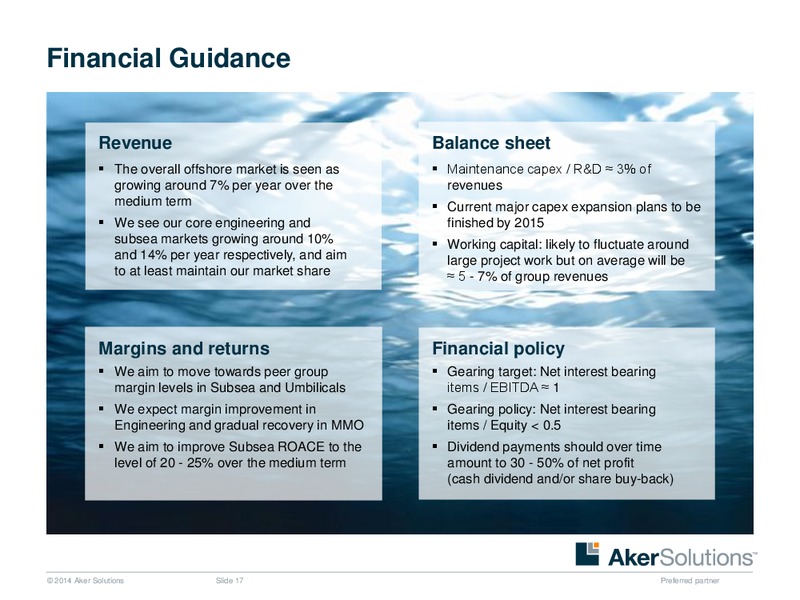 Pareto Conference – Aker Solutions – slide 16