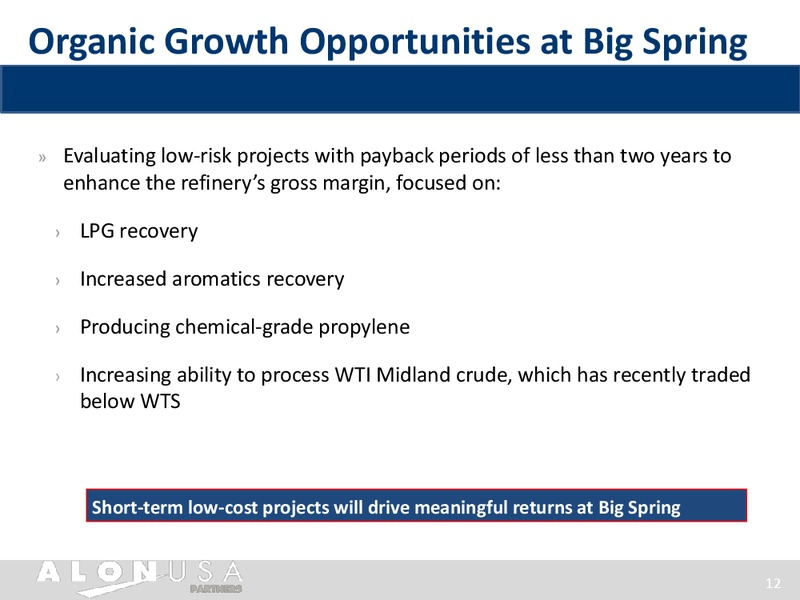 Citi One on One MLPMidstream Infrastructure Conference – Alon Usa Partners Lp – slide 11