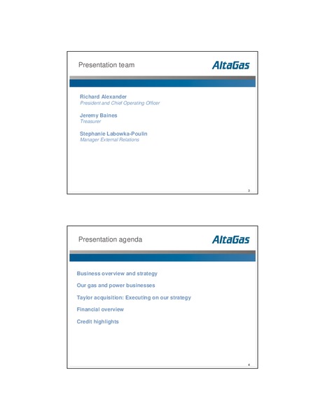 ALTAGAS INCOME TRUST BOND PRESENTATION – Altagas Limited – slide 2