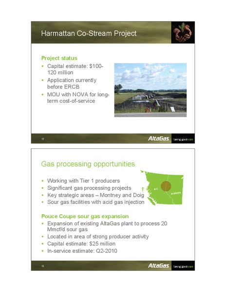 INVESTOR UPDATE – Altagas Limited – slide 8