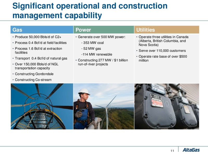 TD LONDON ENERGY CONFERENCE – Altagas Limited – slide 10
