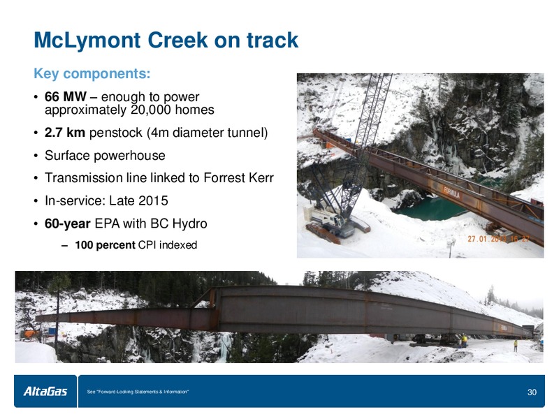 BMOCAPITAL MARKETS INFRASTRUCTURE AND UTILITIES CONFERENCE – Altagas Limited – slide 30