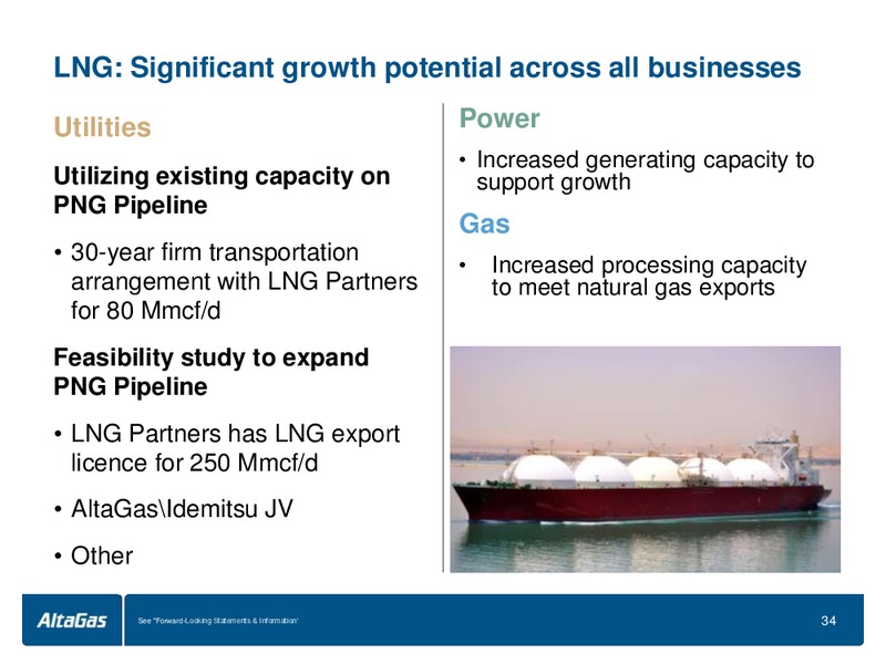Q1 2013 ROADSHOW – Altagas Limited – slide 34