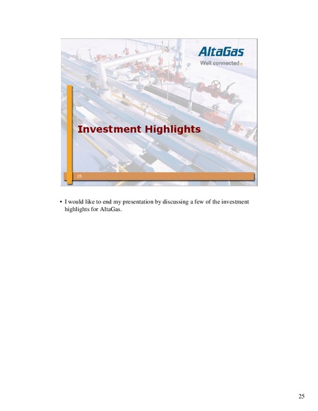 CIBC WORLD MARKETS ENERGY TRUST CONFERENCE – Altagas Limited – slide 24