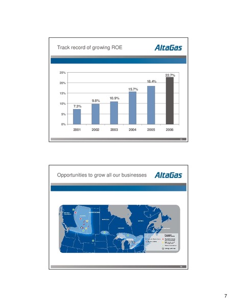 CIBC WORLD MARKETS 2007 ENERGY CONFERENCE – Altagas Limited – slide 7