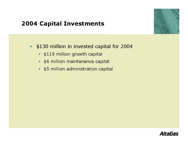 CIBC WORLD MARKETS ENERGY TRUST CONFERENCE – Altagas Limited – slide 17
