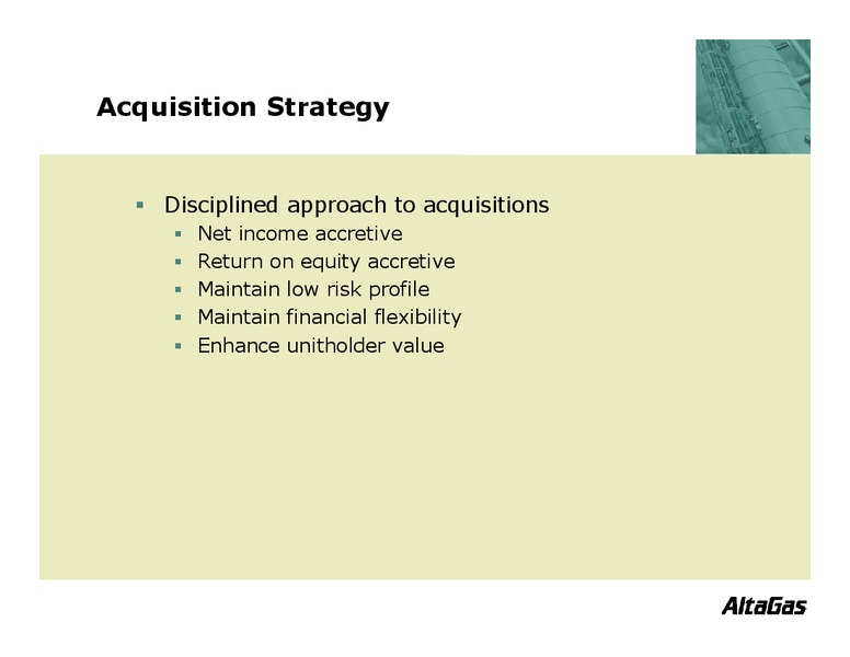 CIBC WORLD MARKETS ENERGY TRUST CONFERENCE – Altagas Limited – slide 23
