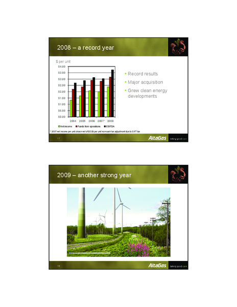 APRIL 2009 ANNUAL GENERAL MEETING – Altagas Limited – slide 9