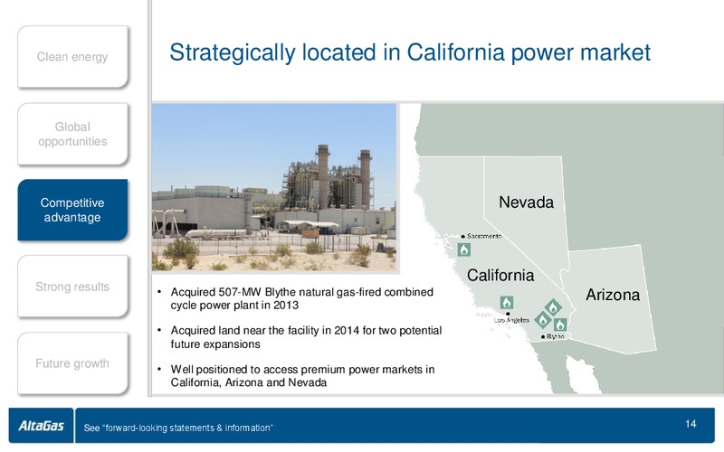 APRIL 2015 ANNUAL GENERAL MEETING – Altagas Limited – slide 14