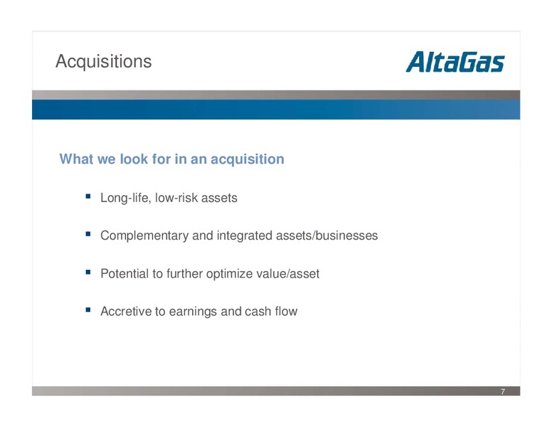 Q1 2008 RESULTS – Altagas Limited – slide 7