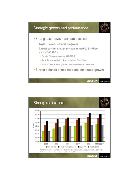 JUNE 2009 INVESTOR PRESENTATION – Altagas Limited – slide 4